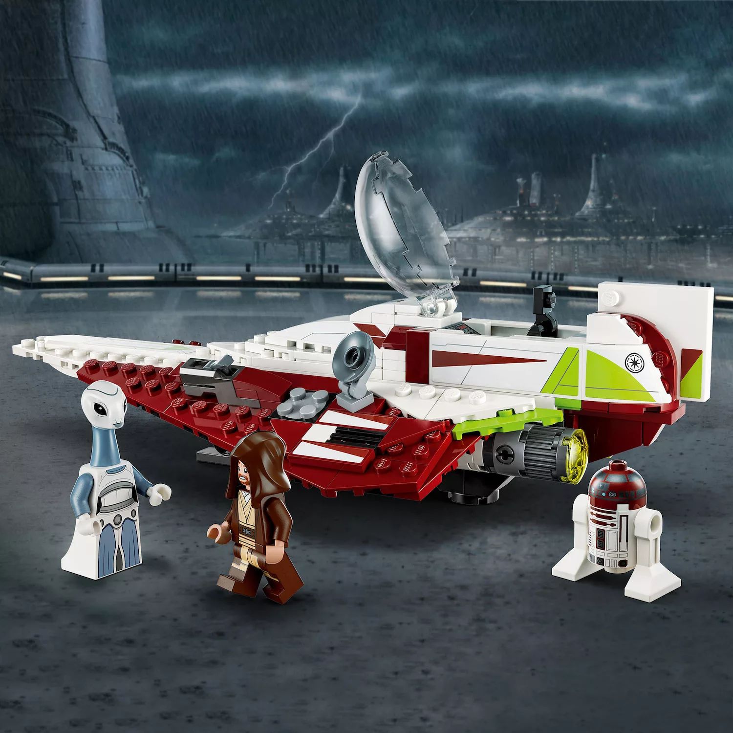 конструктор lego star wars 75333 джедайский истребитель оби вана кеноби LEGO Star Wars «Звёздный истребитель джедая Оби-Вана Кеноби» 75333 (282 детали) LEGO