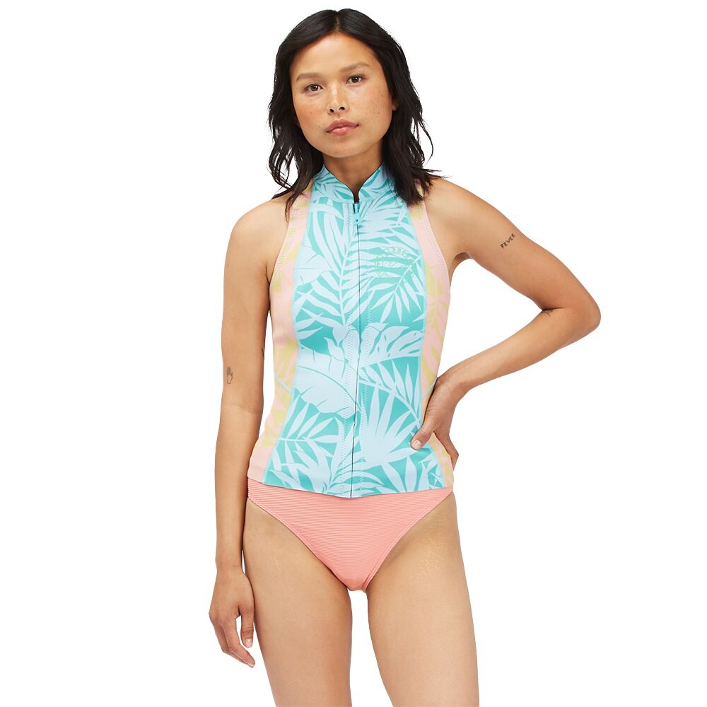 

Футболка Billabong Salty Dayz 1 mm Neoprene Sleeveless Front Zip, разноцветный