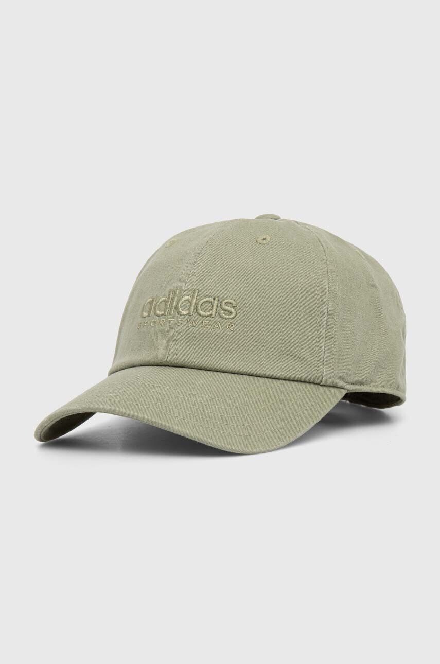 

Бейсболка Adidas из хлопка, зеленый
