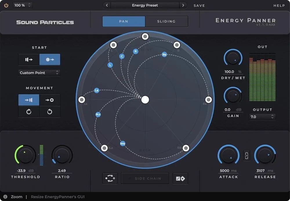 

Плагин Sound Particles Energy Panner