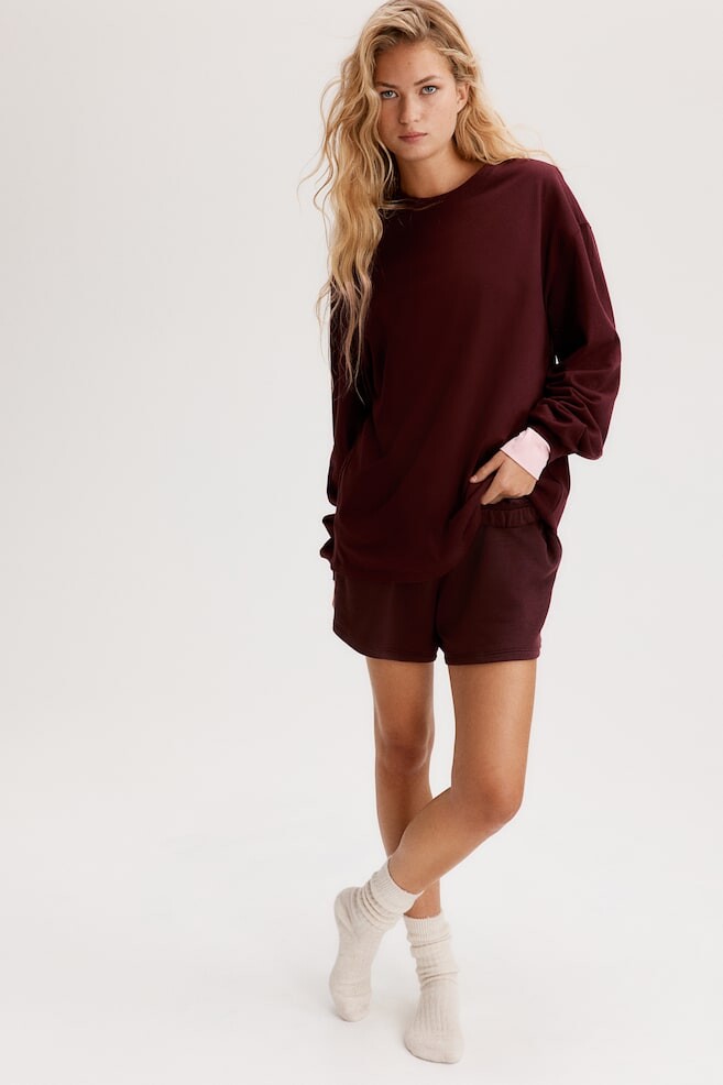 

Рубашка из джерси с длинными рукавами H&M, красный