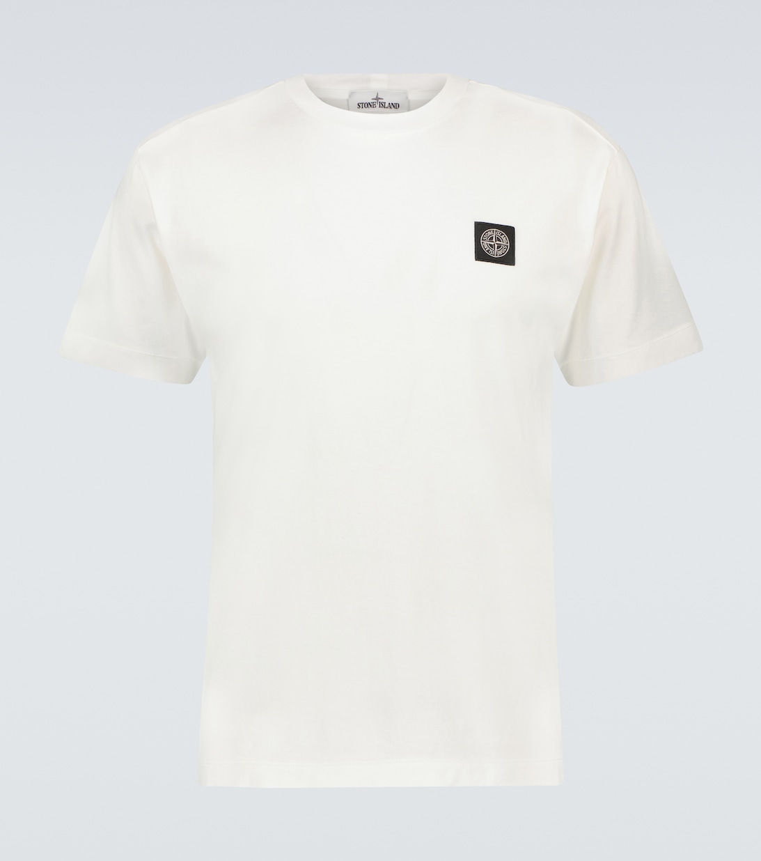 Хлопковая футболка с логотипом Stone Island, белый