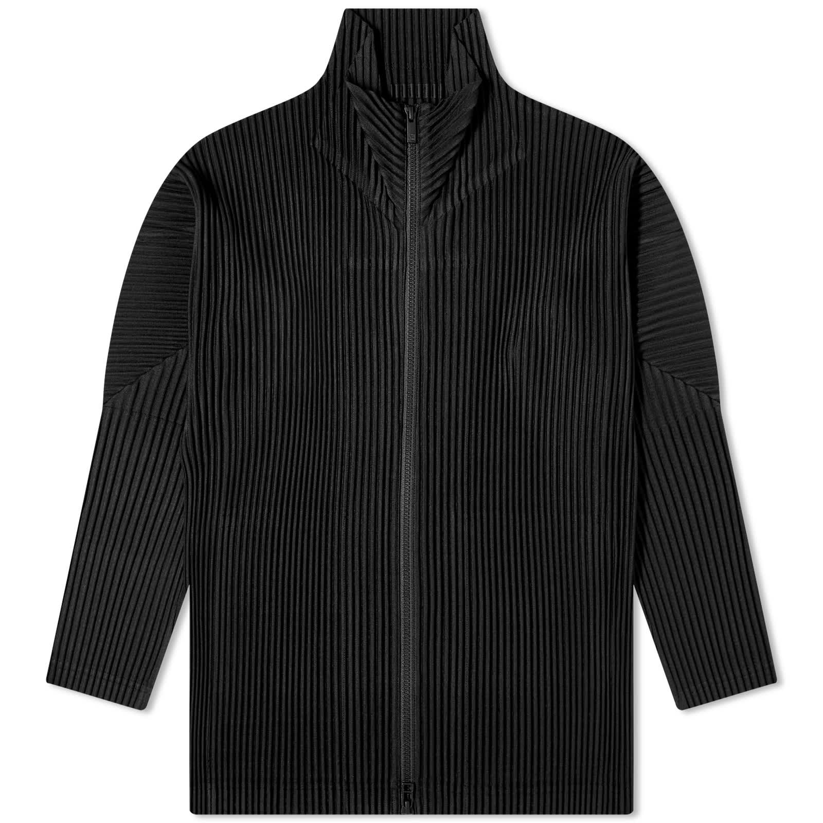 Куртка Homme Plissé Issey Miyake Pleated Zip Up, черный