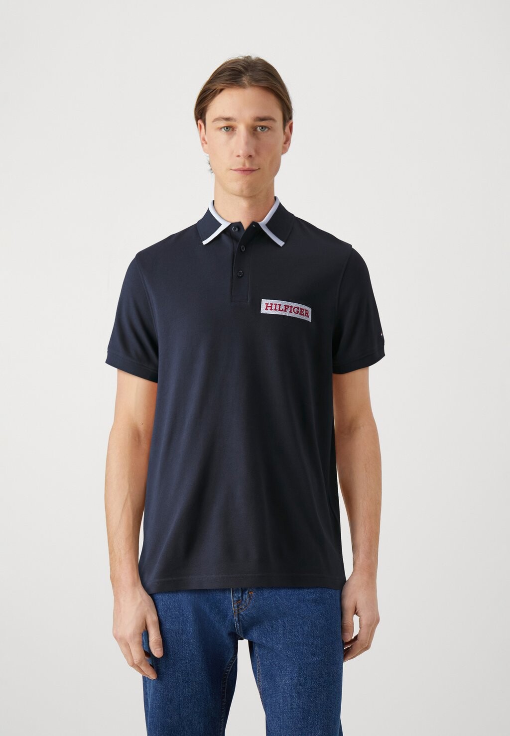 

Рубашка поло Tommy Hilfiger, темно-синий