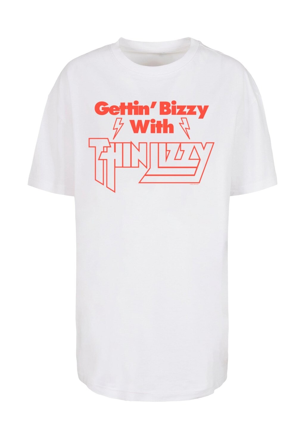 

Футболка с принтом THIN LIZZY GETTIN BIZZY BOYFRIEND Merchcode, белый