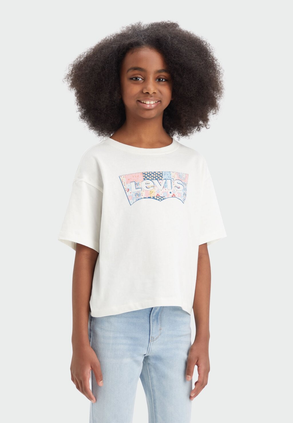 

Футболка с принтом MEET AND GREET ORGANIC TEE Levi's, белый
