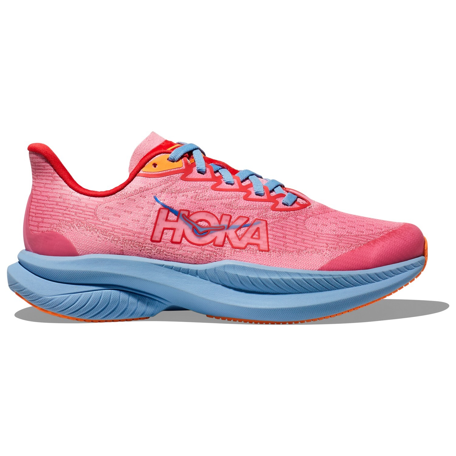 

Беговая обувь Hoka Kid's Mach 6, цвет Peony/Cerise