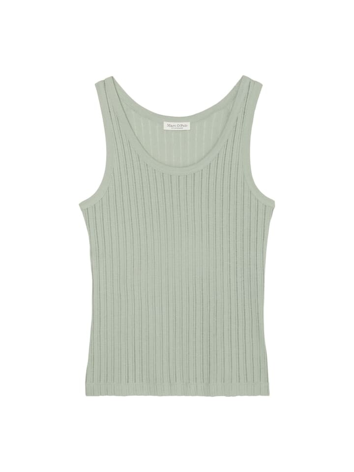 

Топ Marc O'Polo Pointelle Tank regular, цвет faded mint