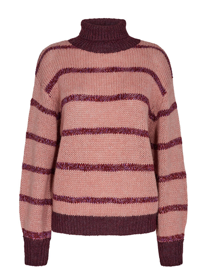 

Свитер NÜMPH Rollkragen Tara, цвет Bordeaux/Rosa