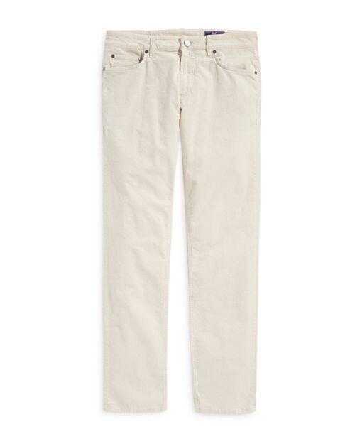 

Брюки стандартного кроя из хлопкового вельвета Vineyard Vines, цвет Ivory/Cream