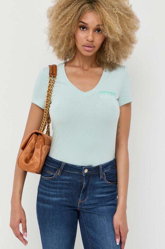 

Футболка из хлопка Guess, зеленый