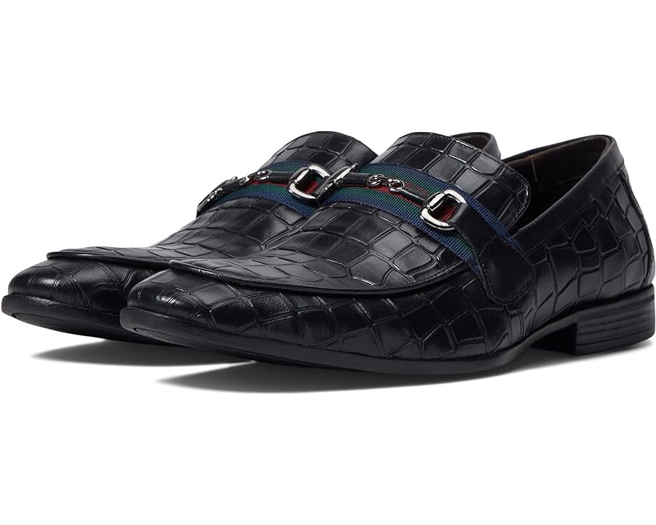 

Лоферы Blanco Garcia Cole Croco Bit Loafer, черный