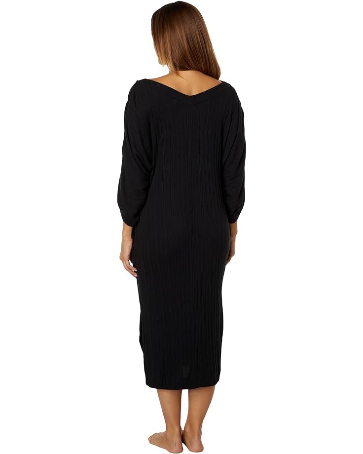 

Платье Skin Pima Cotton Rib Renae Caftan, черный