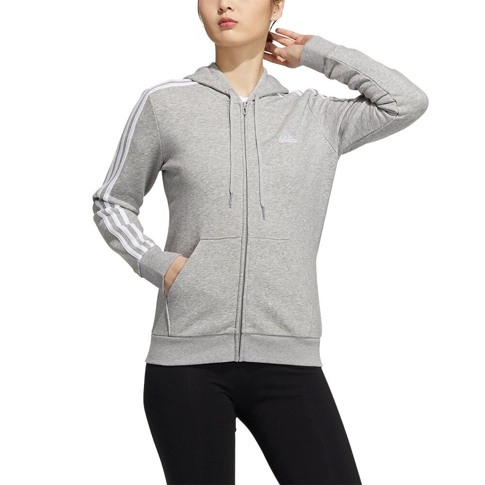 

Толстовка adidas Sportswear Essentials 3 Stripes Full Zip, серый