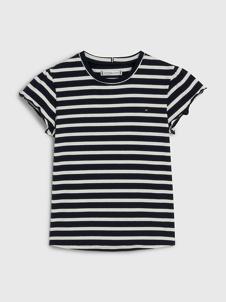 

Детский топ с оборками на рукавах Tommy Hilfiger