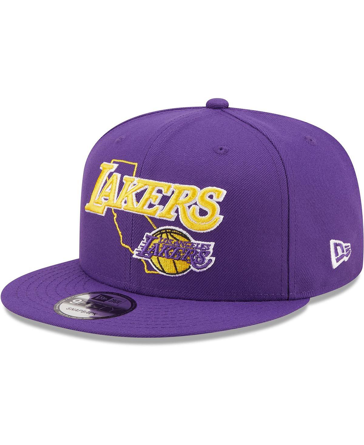 Мужская фиолетовая кепка Los Angeles Lakers Team State 9Fifty Snapback New Era