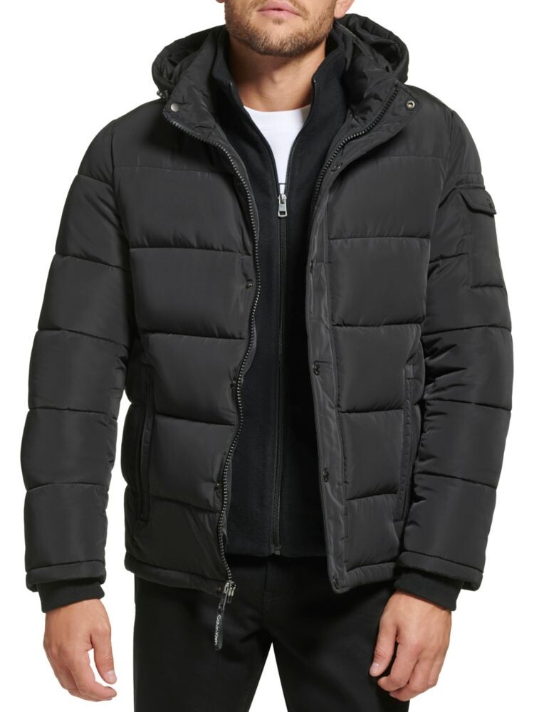 

Куртка-пуховик с капюшоном Polar Calvin Klein, черный