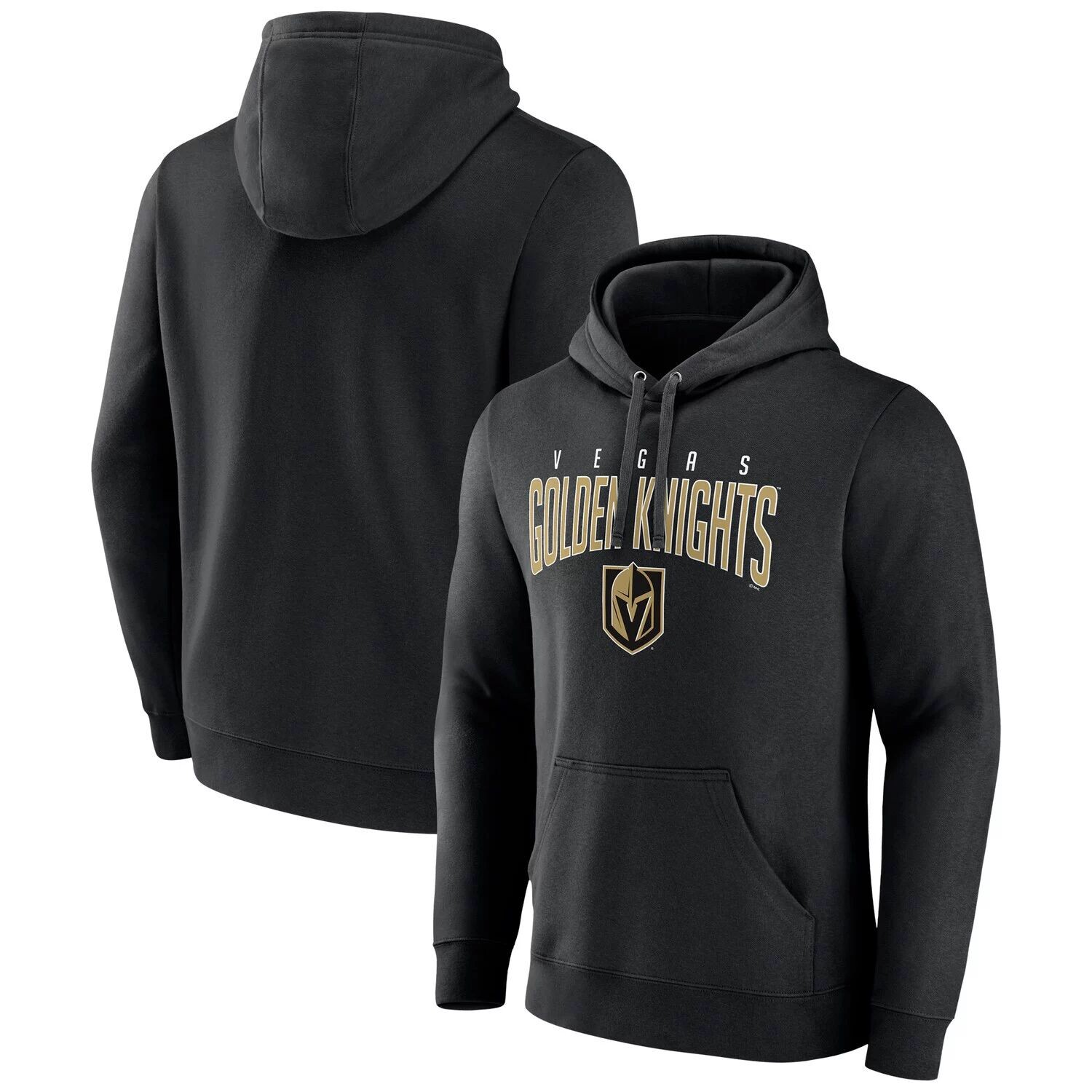 

Мужской фирменный черный пуловер с капюшоном Vegas Golden Knights Special Edition 2.0 с надписью Fanatics