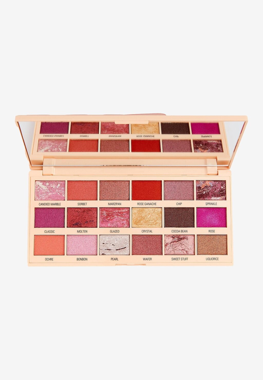 Палитра теней для век I HEART REVOLUTION MARBLE ROSE GOLD CHOCOLATE PALETTE, цвет multi