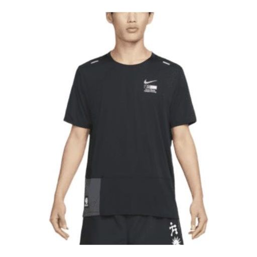 Футболка Men's Nike Solid Color Back Alphabet Printing Short Sleeve Black T-Shirt, мультиколор
