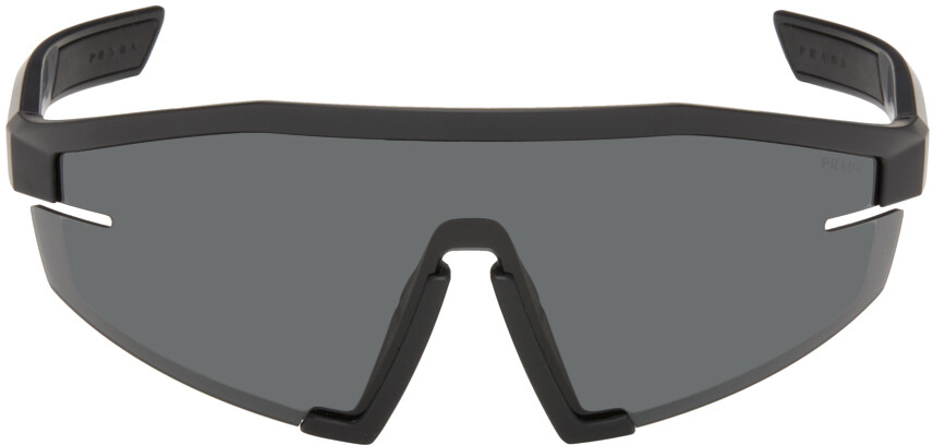 

Черные солнцезащитные очки Linea Rossa Square Prada Eyewear