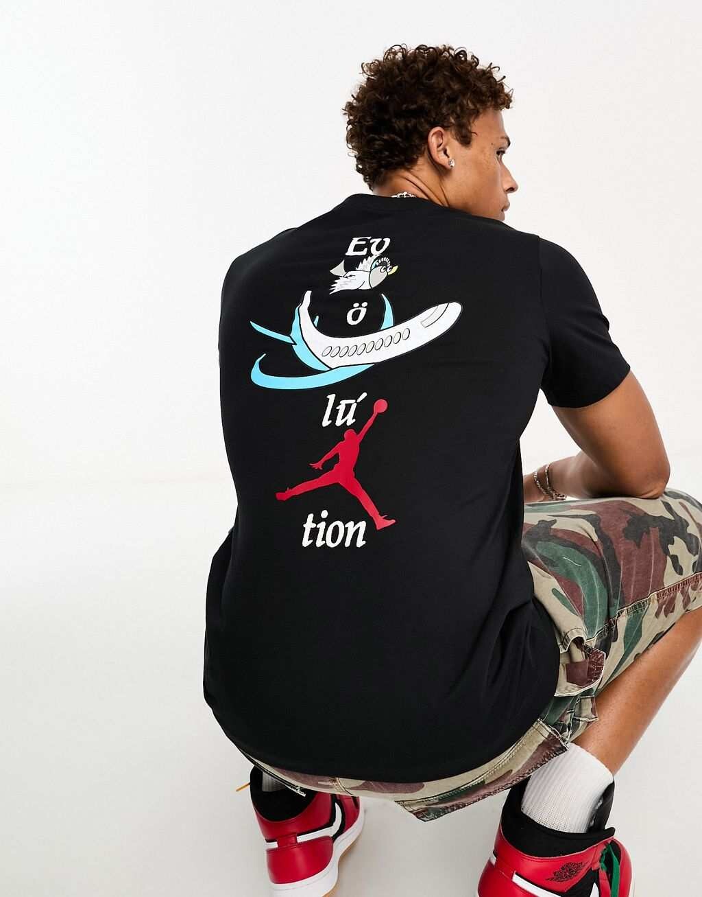 

Черная футболка с мини-логотипом Jordan Jumpman, Черный