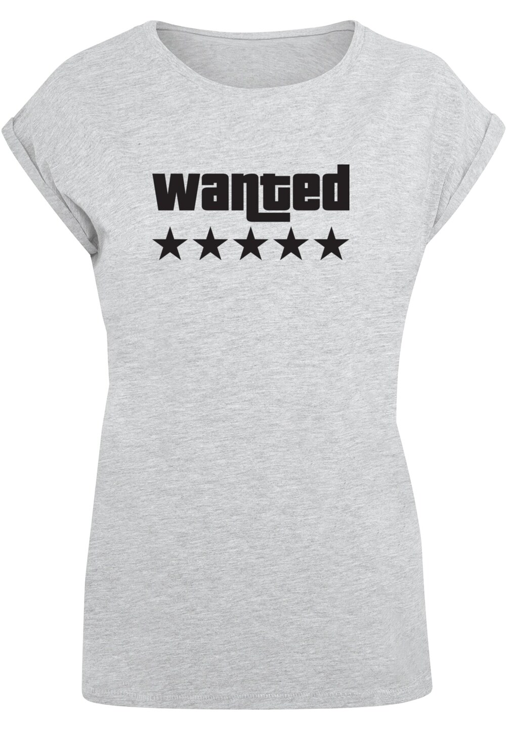 Рубашка Merchcode Wanted, пестрый серый