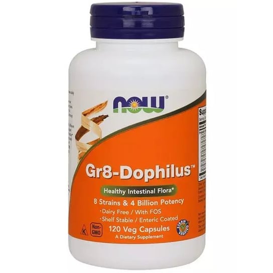 Now Foods, Пробиотик Gr8-Dophilus 120 капсул now foods gr8 dophilus 60 растительных капсул