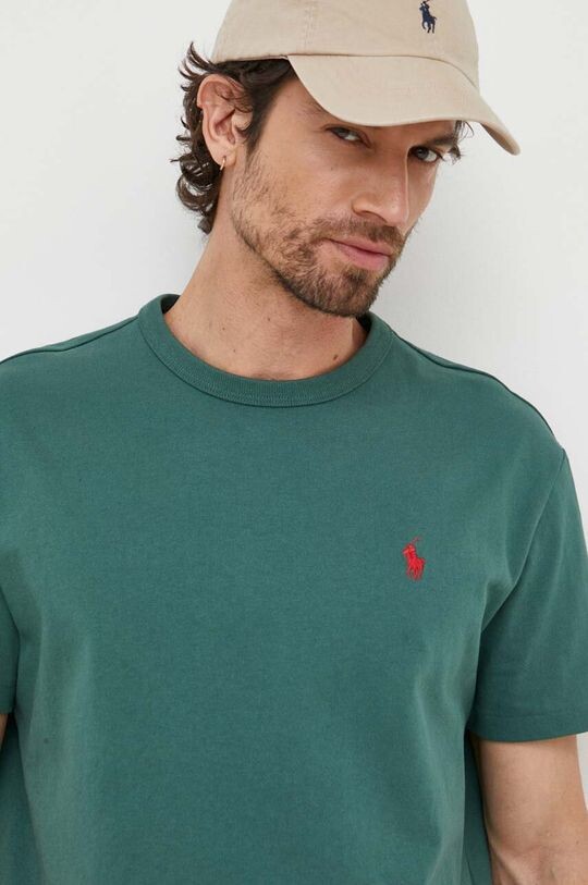 

Хлопковая футболка Polo Ralph Lauren, зеленый