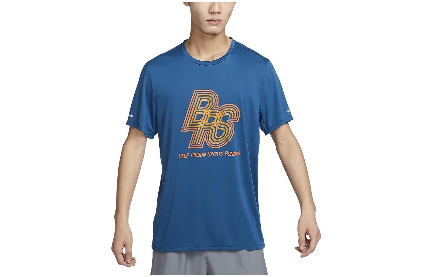 

Футболка Dri-Fit Rise 365 мужская синяя Nike, синий