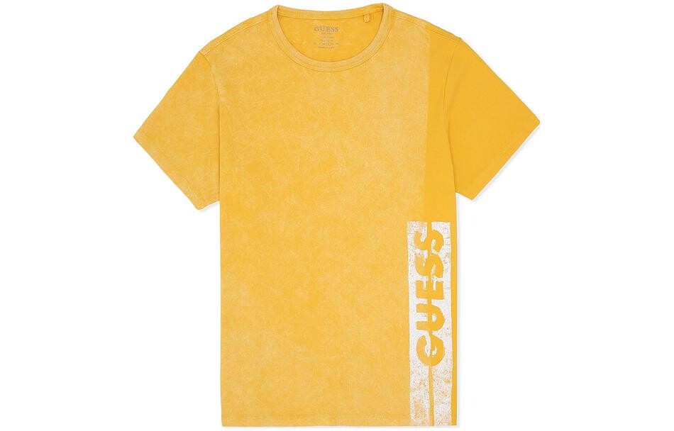 

Футболка мужская шафрановая Guess, цвет Saffron