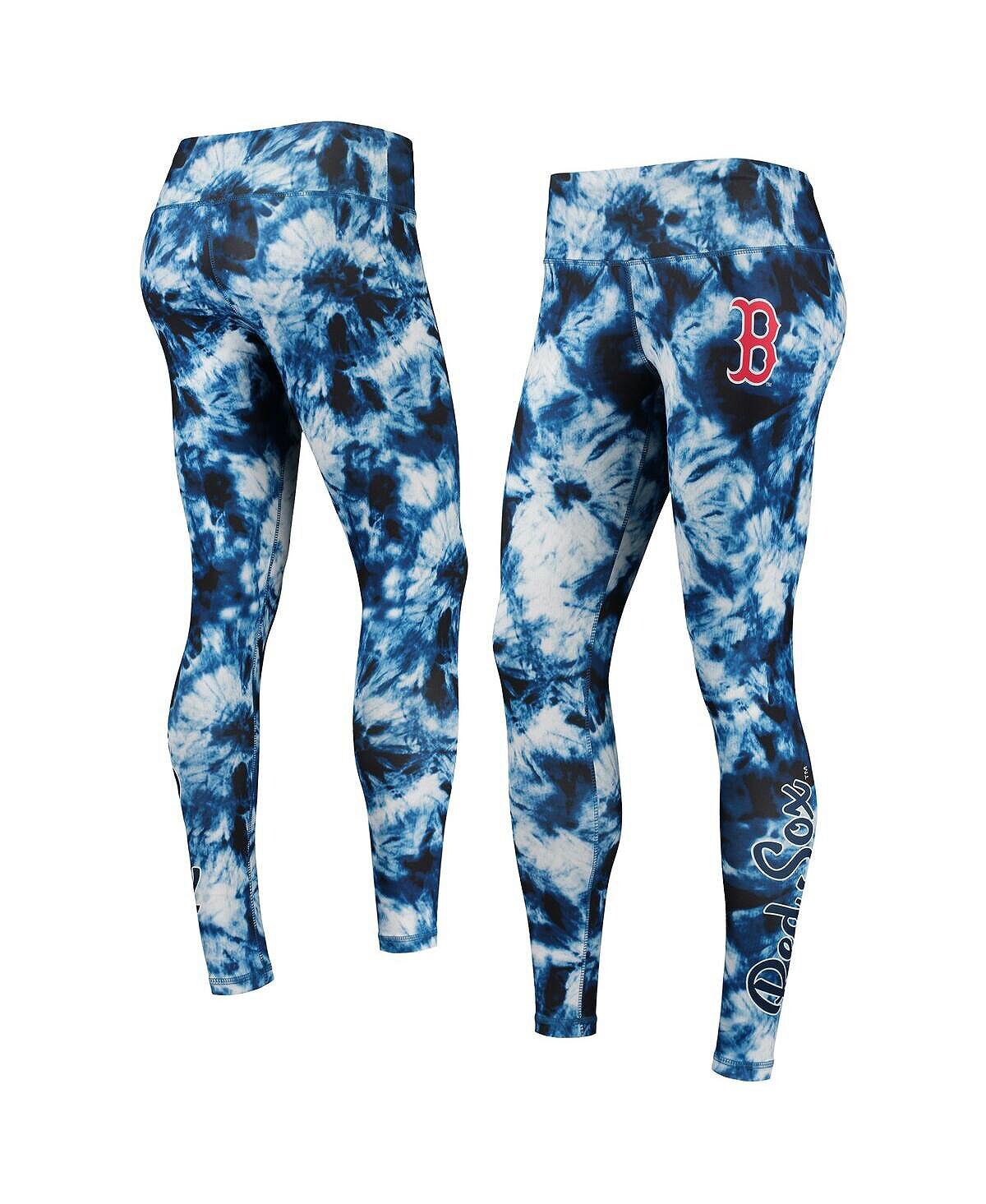 

Женские темно-синие леггинсы Boston Red Sox с принтом тай-дай FOCO, темно-синий