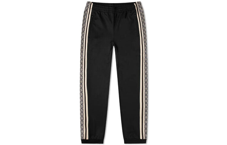 

Брюки Gucci Oversize для бега, черный/белый