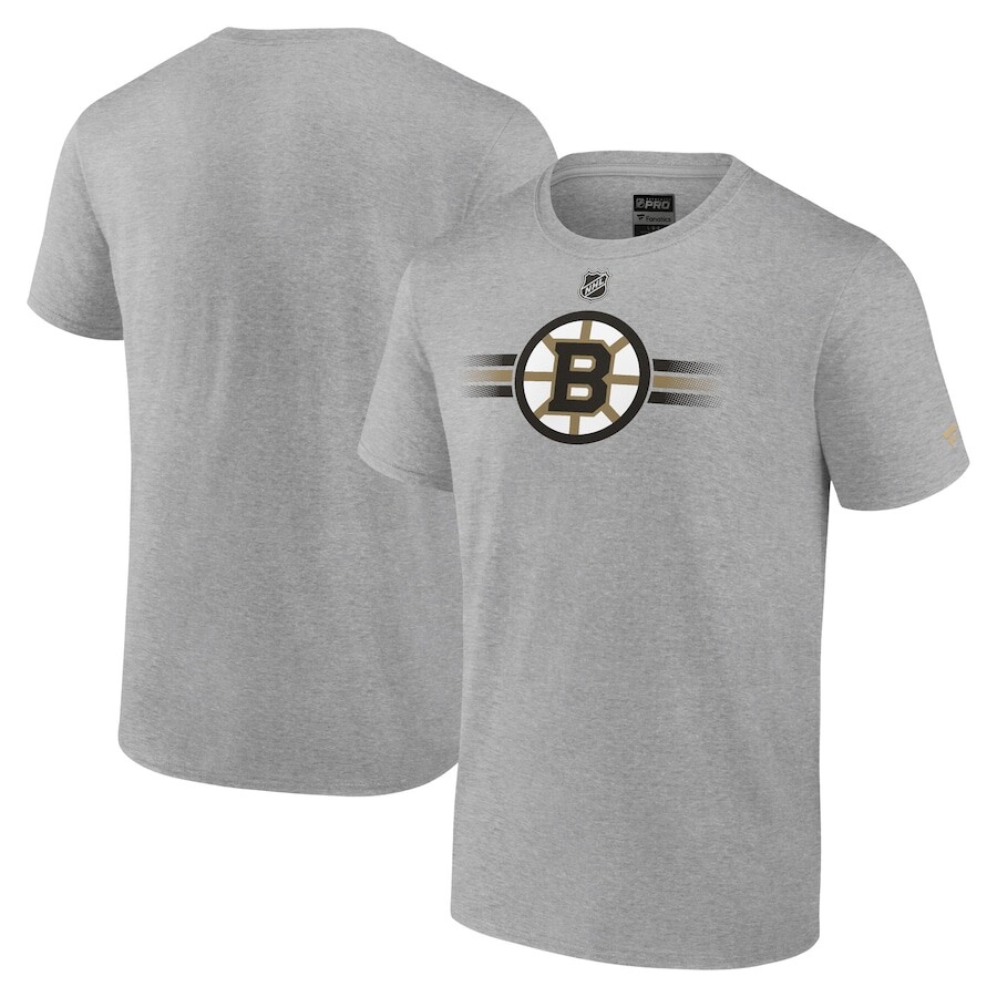 

Футболка с коротким рукавом Fanatics Branded Boston Bruins, серый