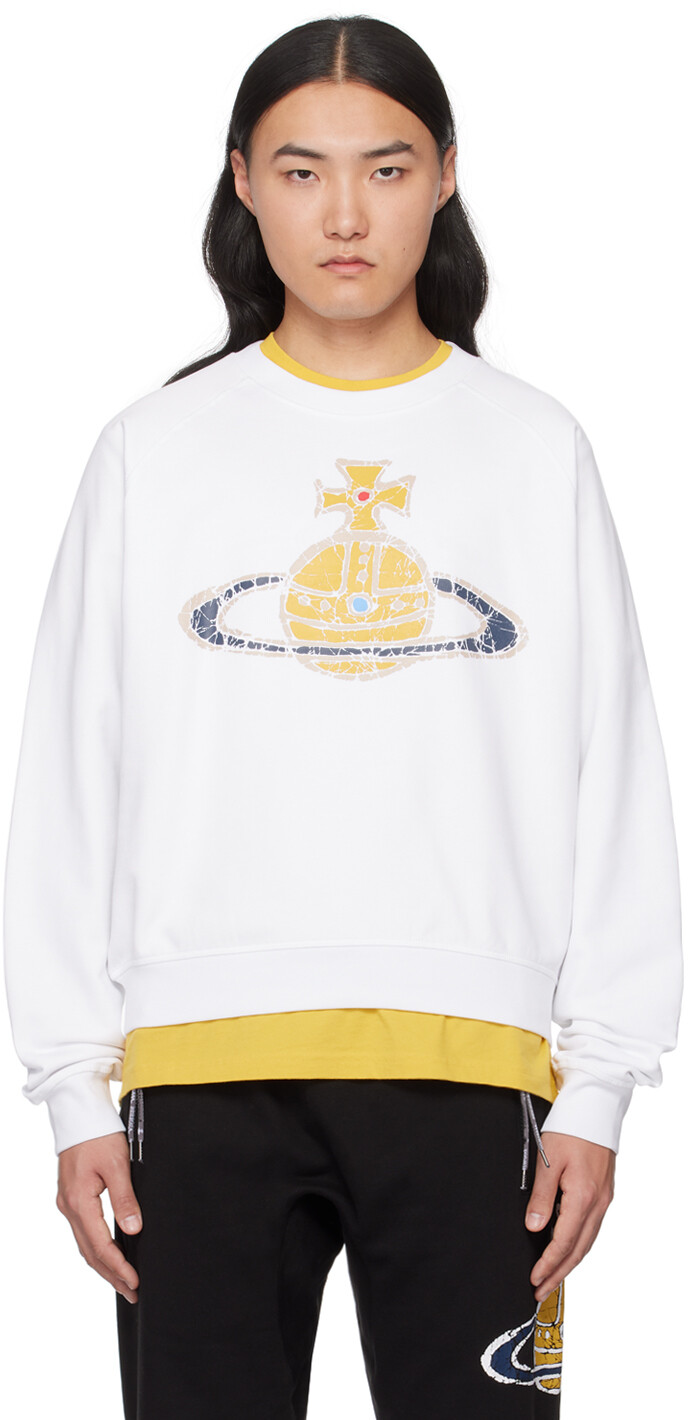 

Белый свитшот с машиной времени Vivienne Westwood