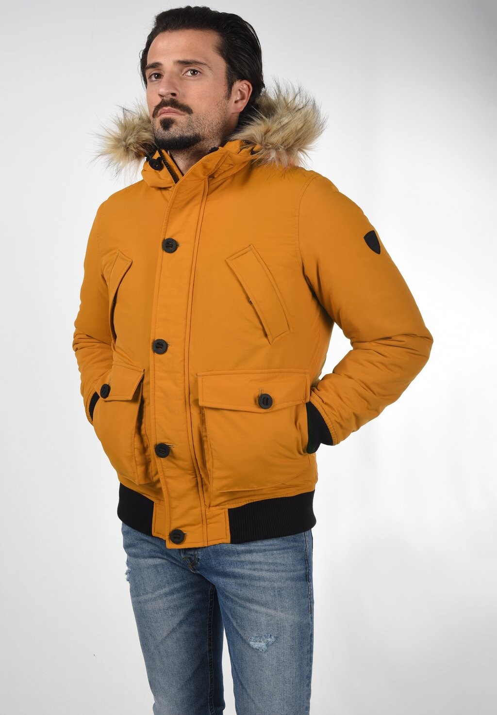 

Зимняя куртка Solid, оранжевый