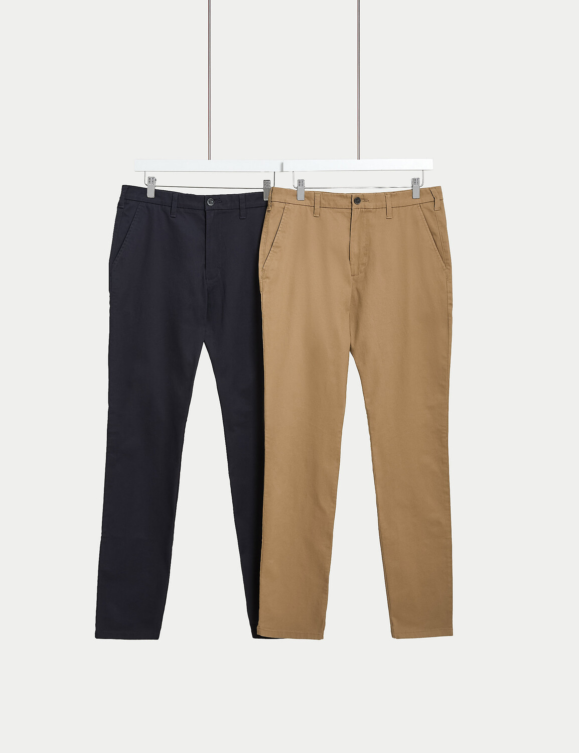 

2 пары узких эластичных брюк чинос Marks & Spencer