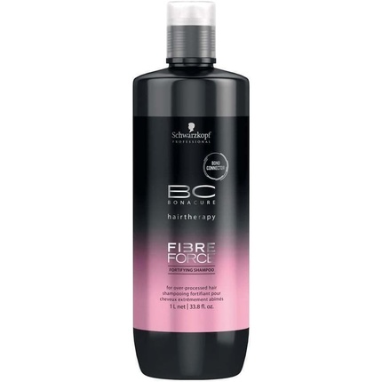 Bc Bonacure Fibre Force Укрепляющий шампунь 1000 мл, Schwarzkopf schwarzkopf bc bonacure fibre force fortifying shampoo шампунь укрепляющий для волос 200мл
