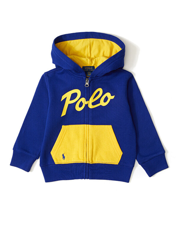 

Толстовка для мальчика темно-синего цвета с капюшоном Polo Ralph Lauren