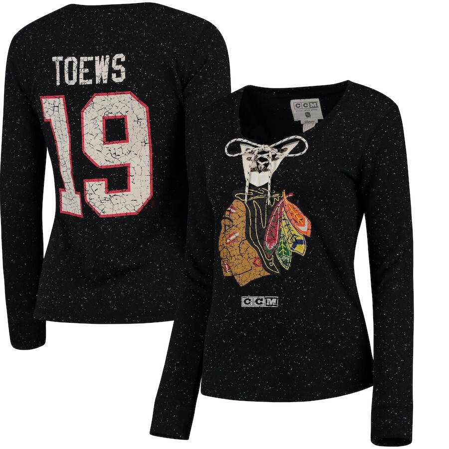 

Футболка с длинным рукавом Reebok Chicago Blackhawks, черный