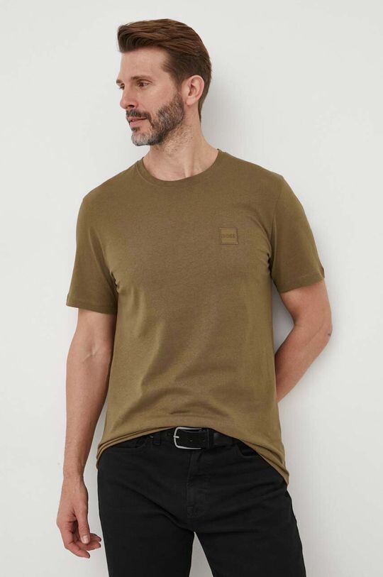 

BOSS BOSS CASUAL хлопковая футболка Boss Orange, зеленый