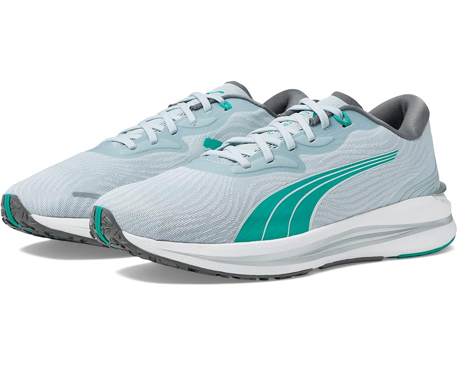 Кроссовки PUMA Electrify Nitro 2, цвет Platinum Gray/Deep Aqua/Metallic Silver