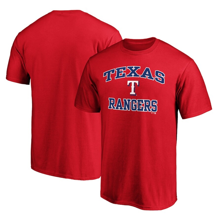 

Футболка с коротким рукавом Fanatics Branded Texas Rangers, красный