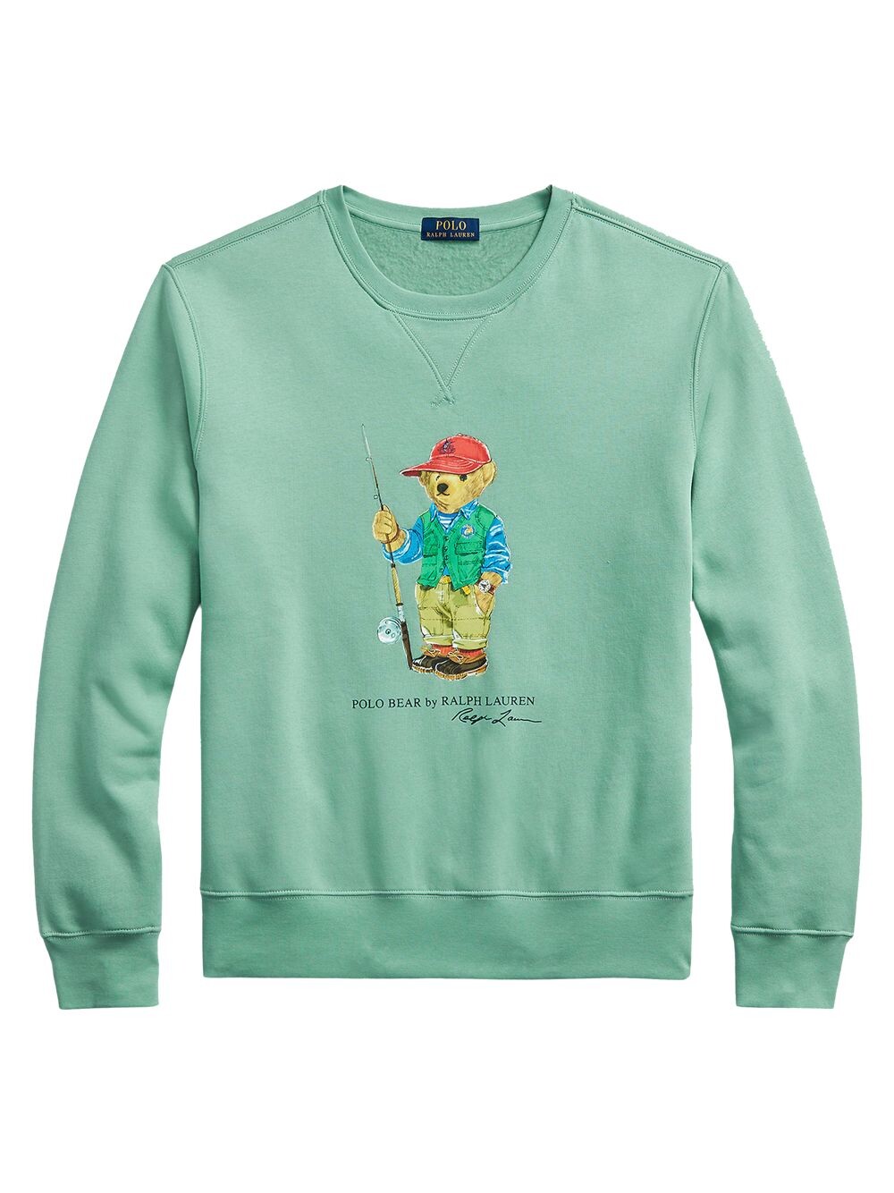 

Флисовая толстовка с круглым вырезом Polo Bear Polo Ralph Lauren, зеленый