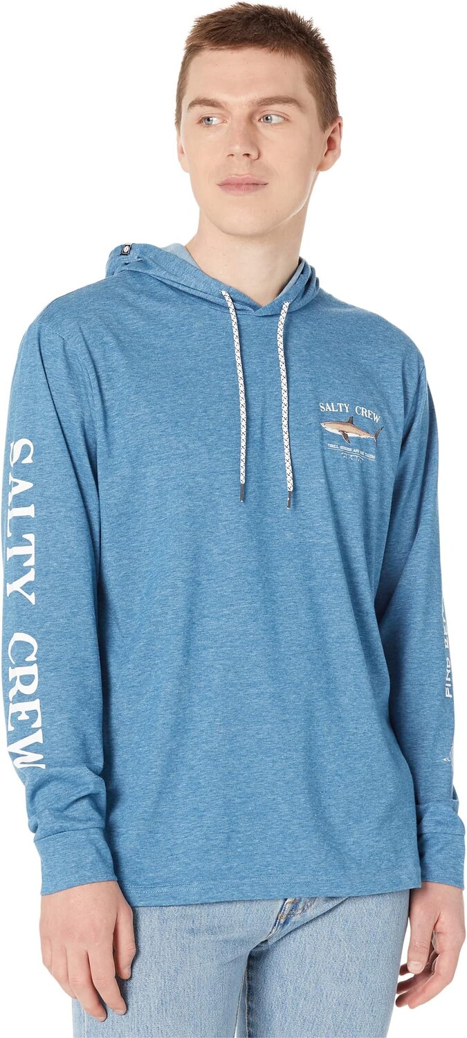 

Техническая футболка Брюса Худа Salty Crew, цвет Blue Heather