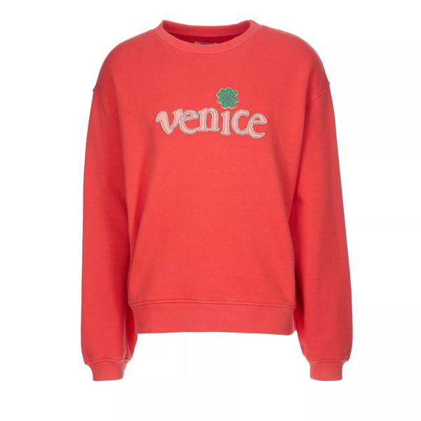 Футболка sweatshirt mit venice-patch red Erl, красный