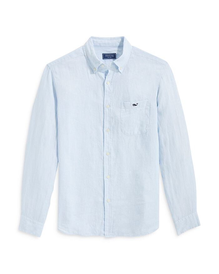 

Льняная рубашка на пуговицах стандартного кроя Vineyard Vines
