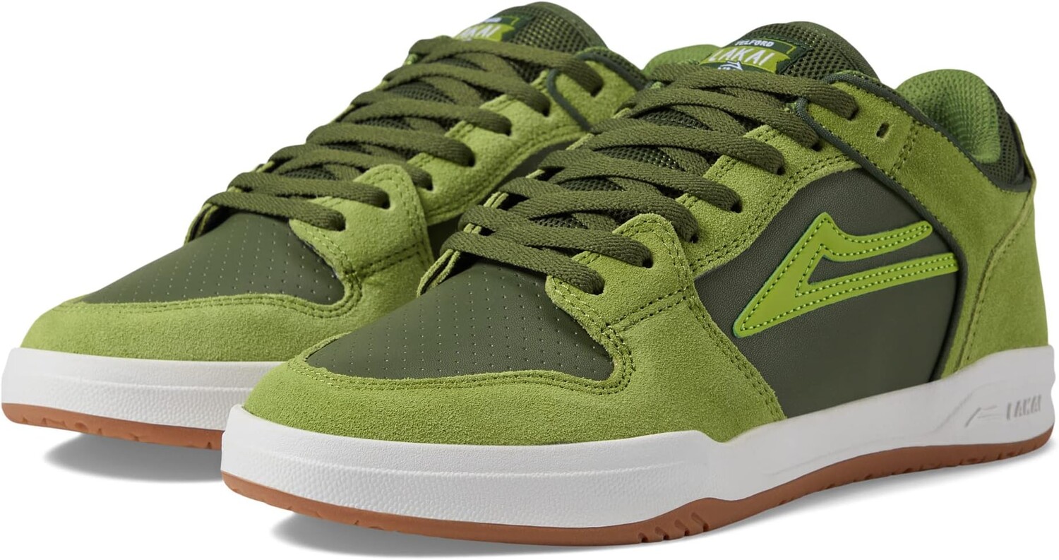 

Кроссовки Telford Low Lakai, цвет Green/Green Suede
