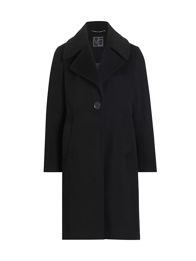 Шерстяное пальто Jess с широким воротником Mercer Collective, черный куртка fox mercer 2022 черный