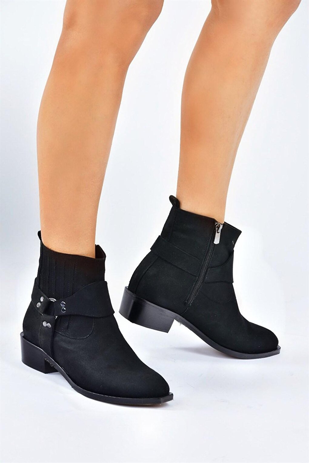 L2520325 Черные женские ботинки Fox Shoes